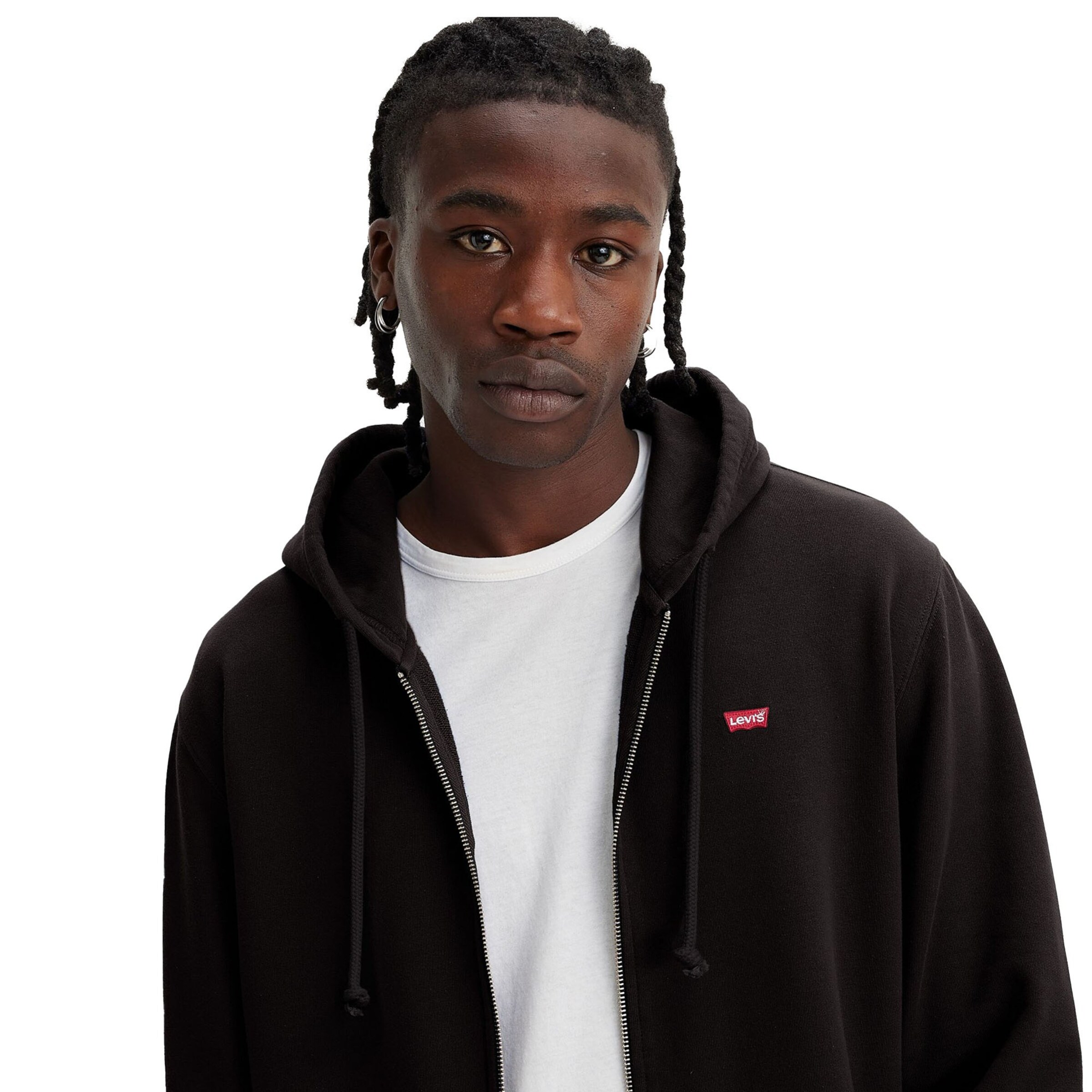 LEVI'S ® Regular fit Sweatvest 'New Original Zip Up' in Zwart