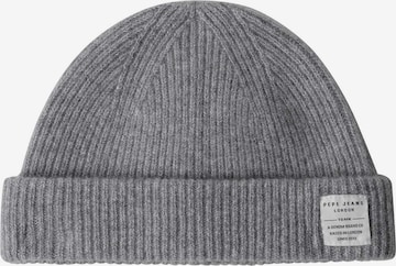 Bonnet 'EDWARD' Pepe Jeans en gris : devant