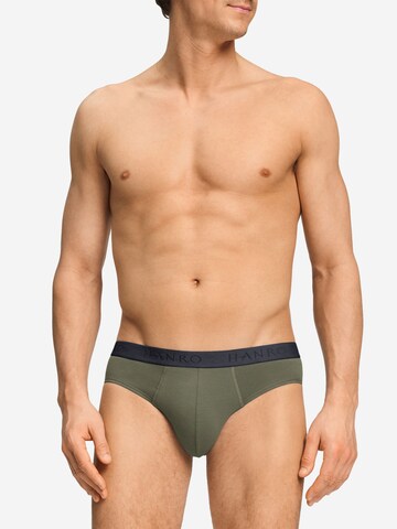 Hanro Slip ' Cotton Essentials ' in Groen: voorkant