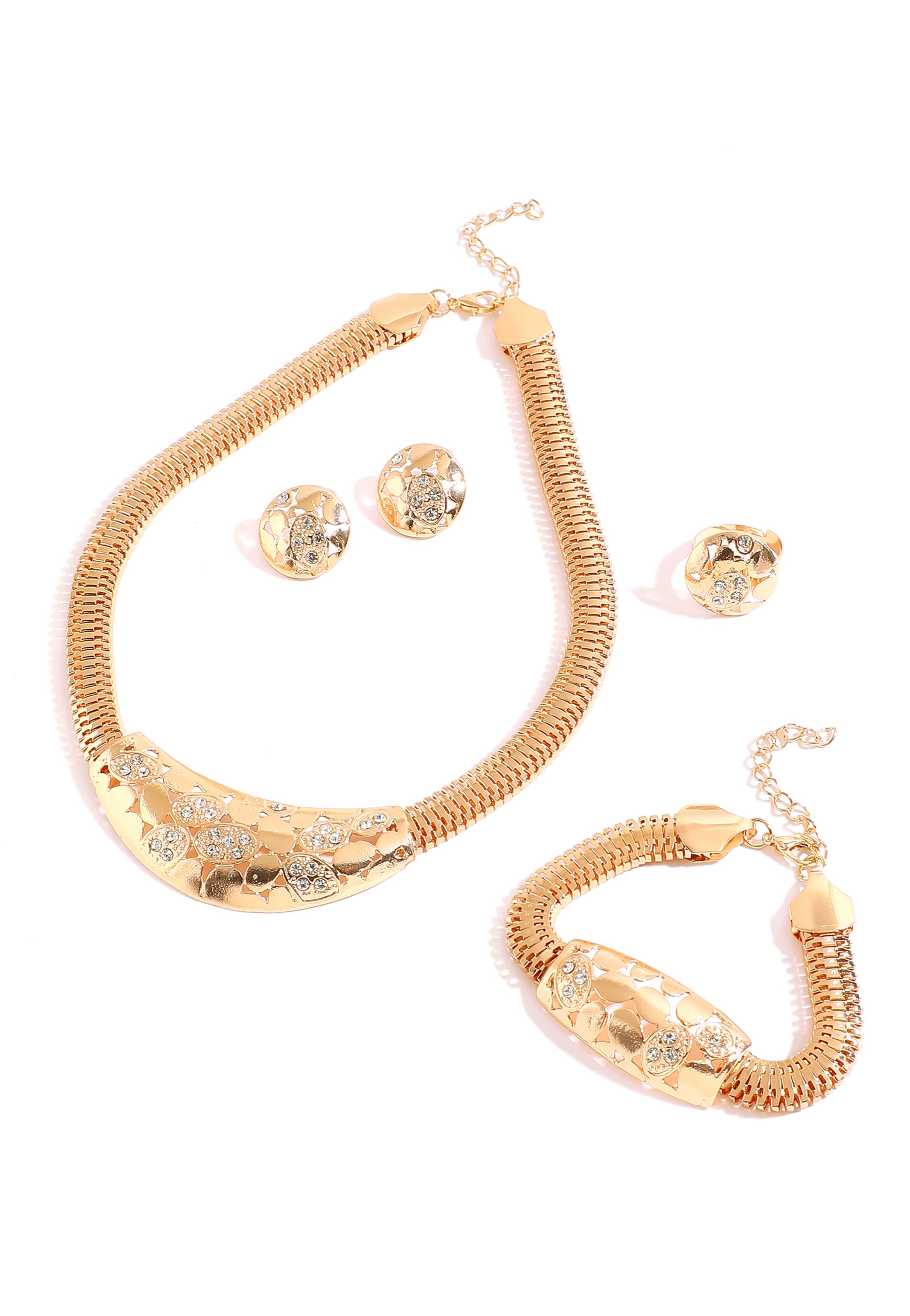 SOHI Ékszer szett 'Hope' - arany: elől