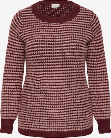 Pull-over 'Eliona' KAFFE CURVE en violet : devant