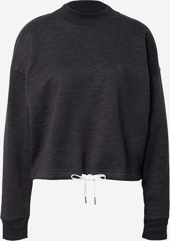 UNDER ARMOUR Sportief sweatshirt 'Essential' in Zwart: voorkant