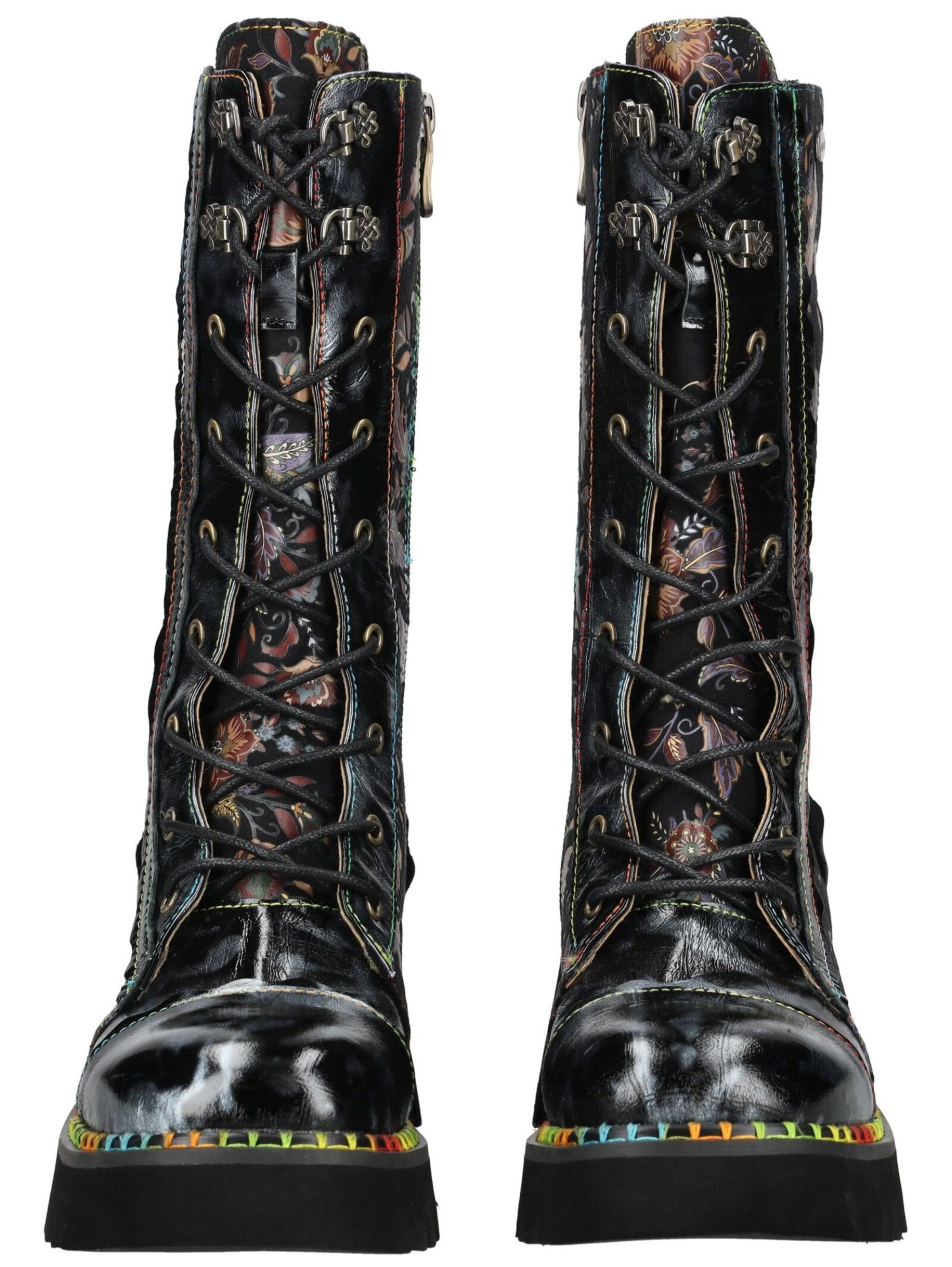 Bottes à lacets Laura Vita en noir