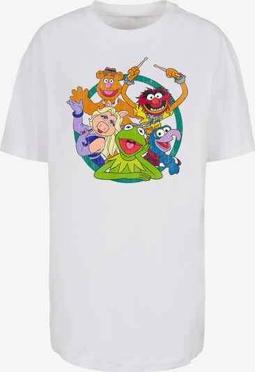 F4NT4STIC T-Shirt 'Disney The Muppets Group Circle' in gelb / grasgrün / lila / weiß, Produktansicht