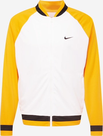 NIKE Trainingsjack in Wit: voorkant