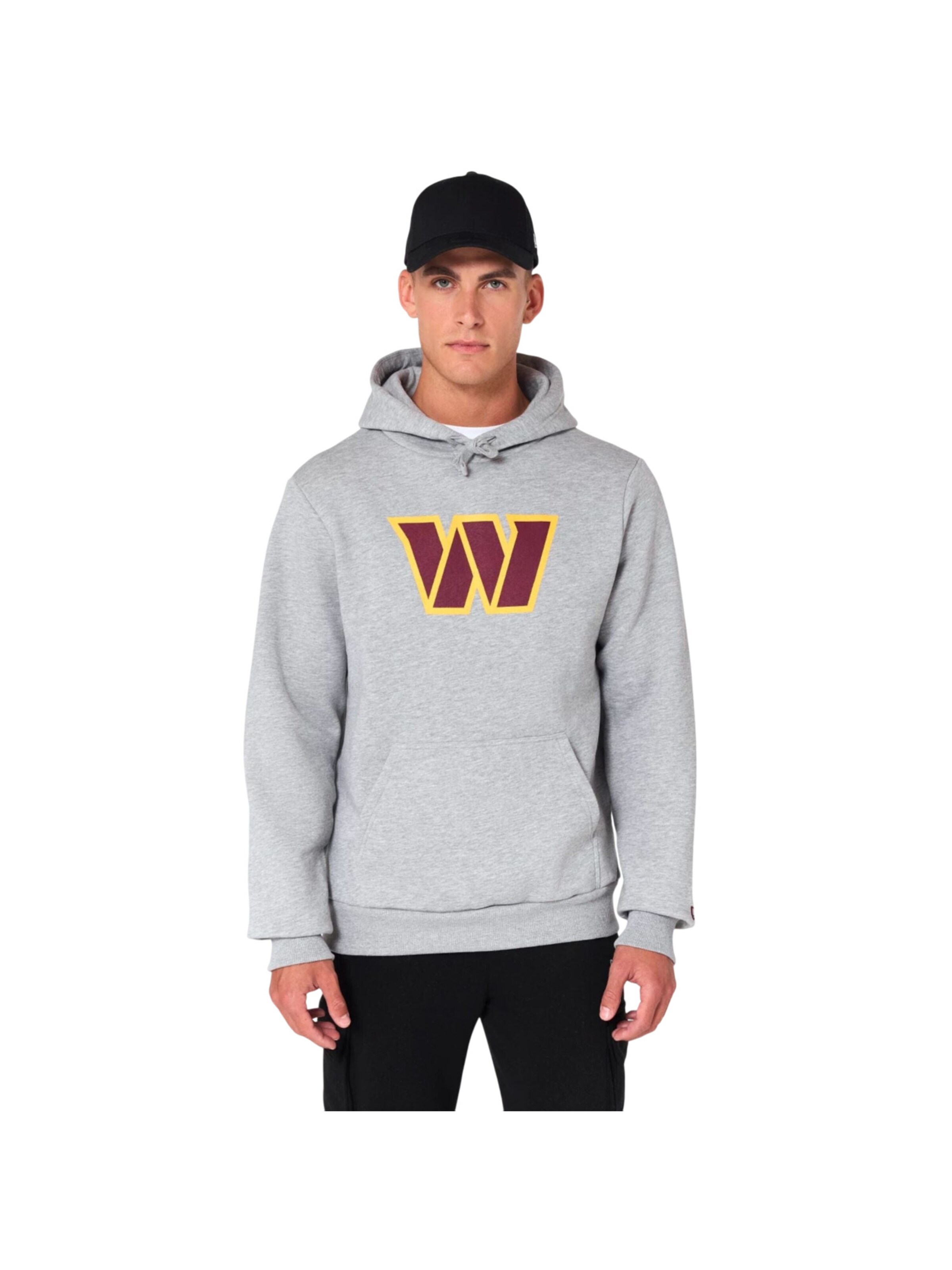 NEW ERA Sweatshirt 'NFL Washington Commanders Logo' in Grey: front