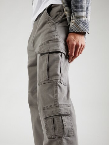 Regular Pantalon cargo HOLLISTER en gris