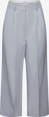 ESPRIT Loose fit Pleat-Front Pants in Blue: front