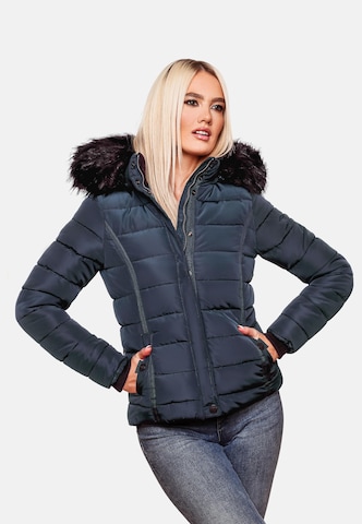 NAVAHOO Winterjas 'Miamor' in Blauw: voorkant