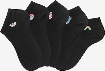 H.I.S Socks 'LBG' in Black: front