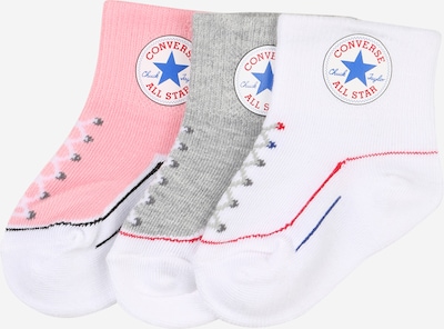 CONVERSE Čarape 'INFANT' u plava / siva / roza / bijela, Pregled proizvoda