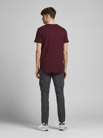 JACK & JONES Koszulka 'Basher' w kolorze czerwony