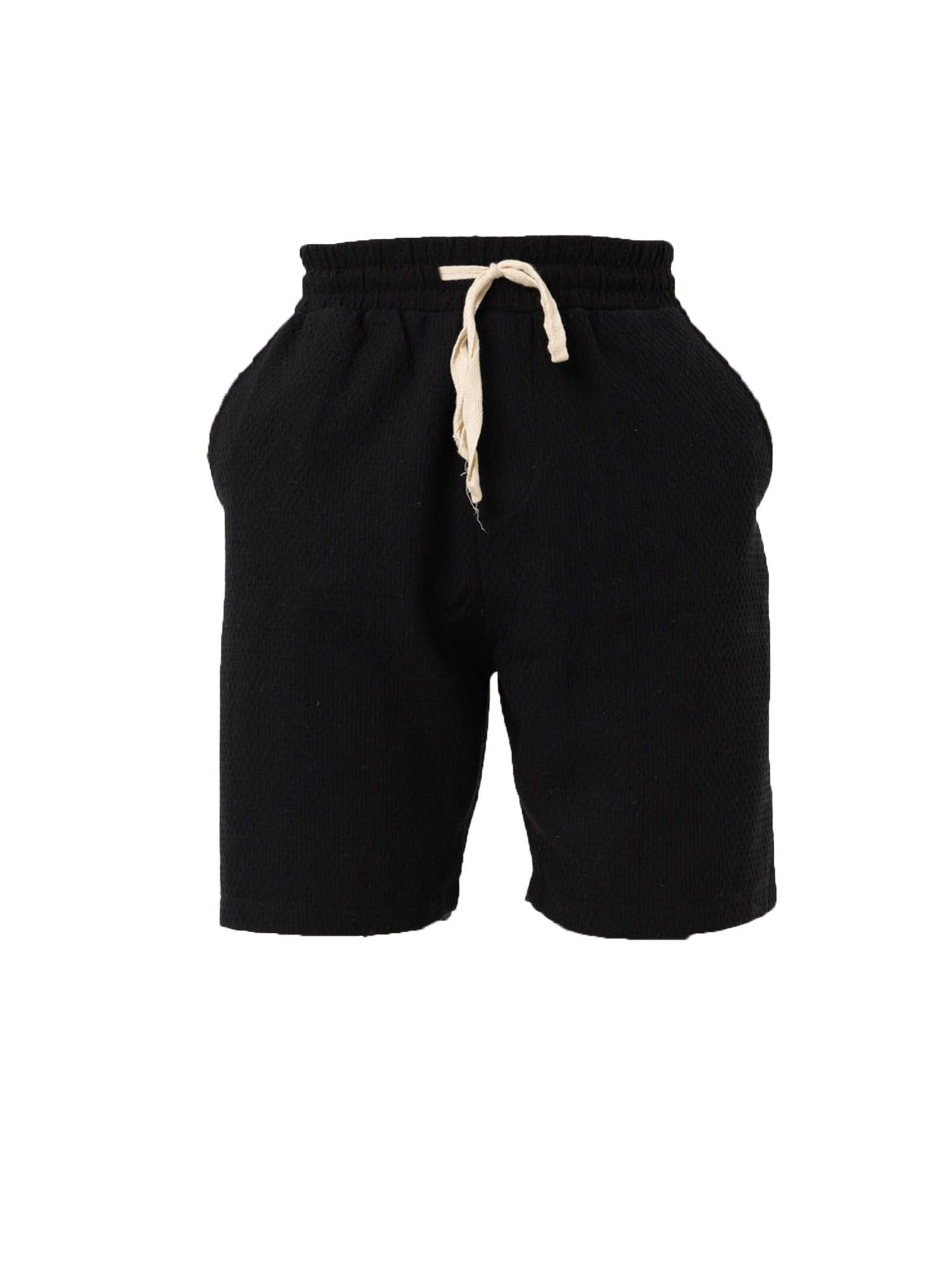 VAMOS CLO Loosefit Παντελόνι 'Limnophila' σε μαύρο: μπροστά