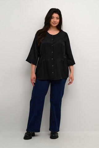 KAFFE CURVE Blouse 'KC Mickela' in Black