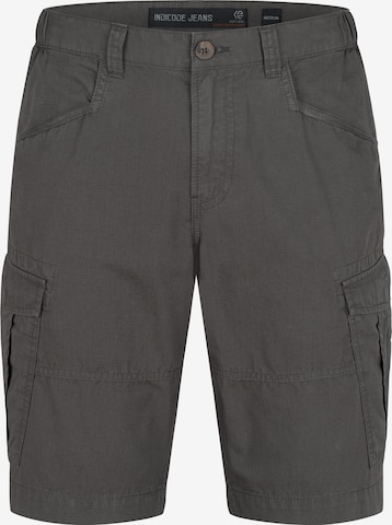 INDICODE JEANS Regular Shorts 'Dreier' in Grau: Vorderseite