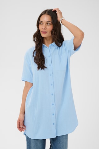 Kaffe Shirt 'KAVafla' in Blauw: voorkant