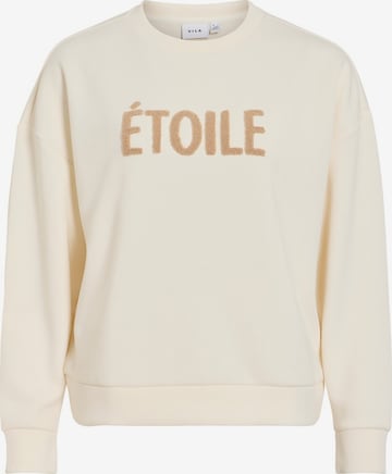VILA Sweatshirt 'VIReflect' in Beige: front