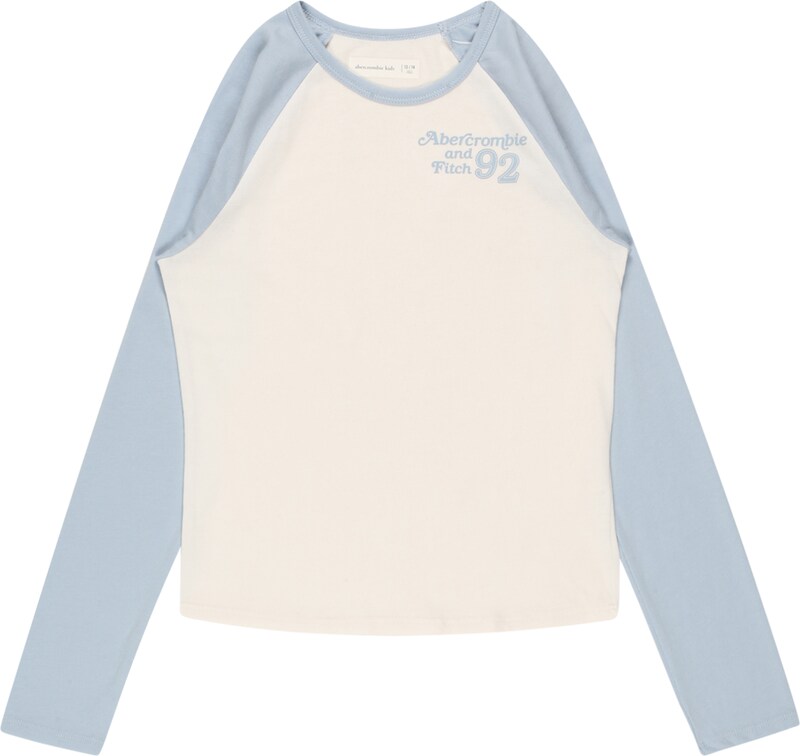 Abercrombie & Fitch Shirt in Creme Hellblau Abercrombie & Fitch Shirt in Creme Hellblau