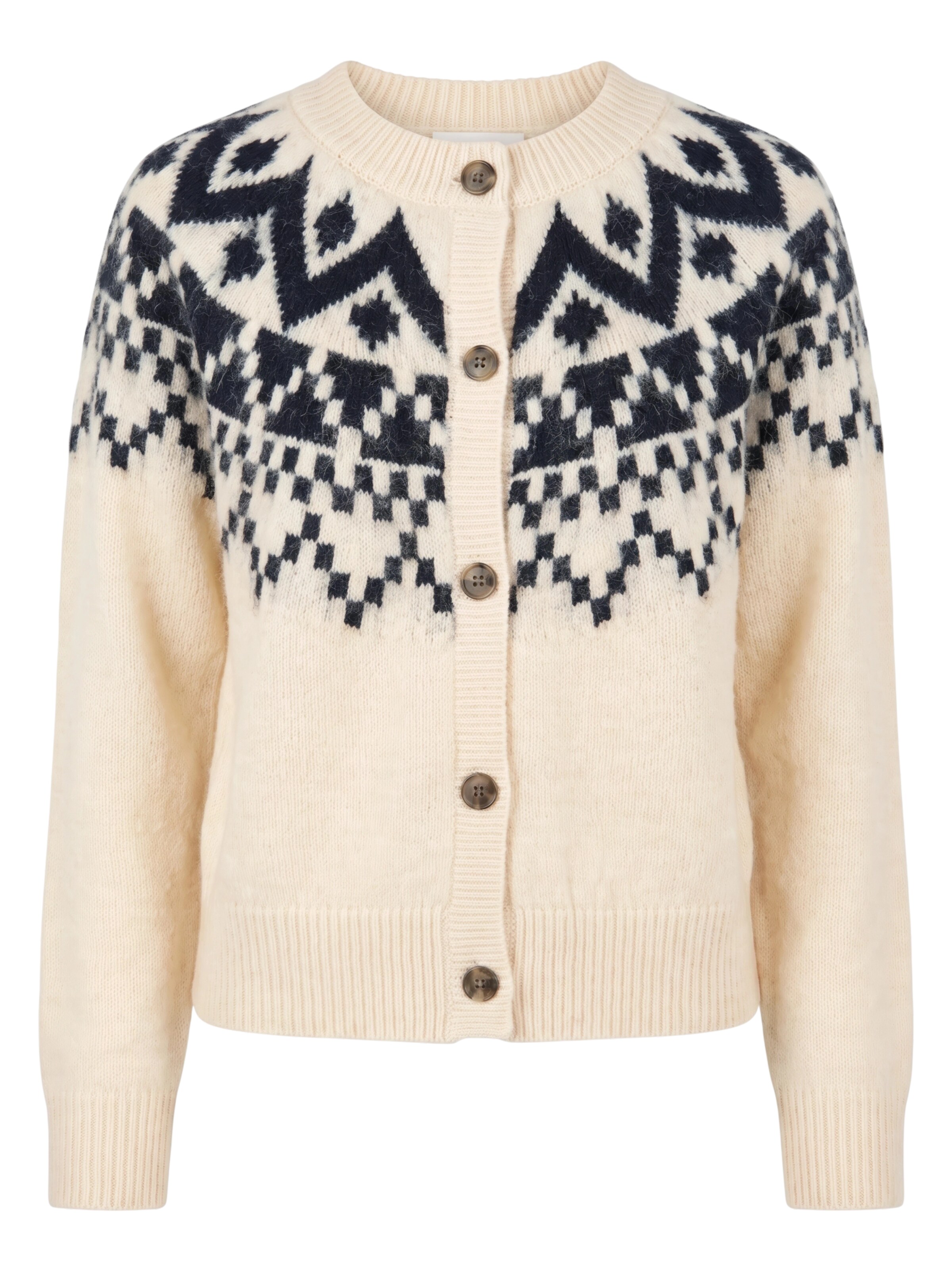 ABOUT YOU Strickjacke 'Connie' in Weiß: Vorderseite