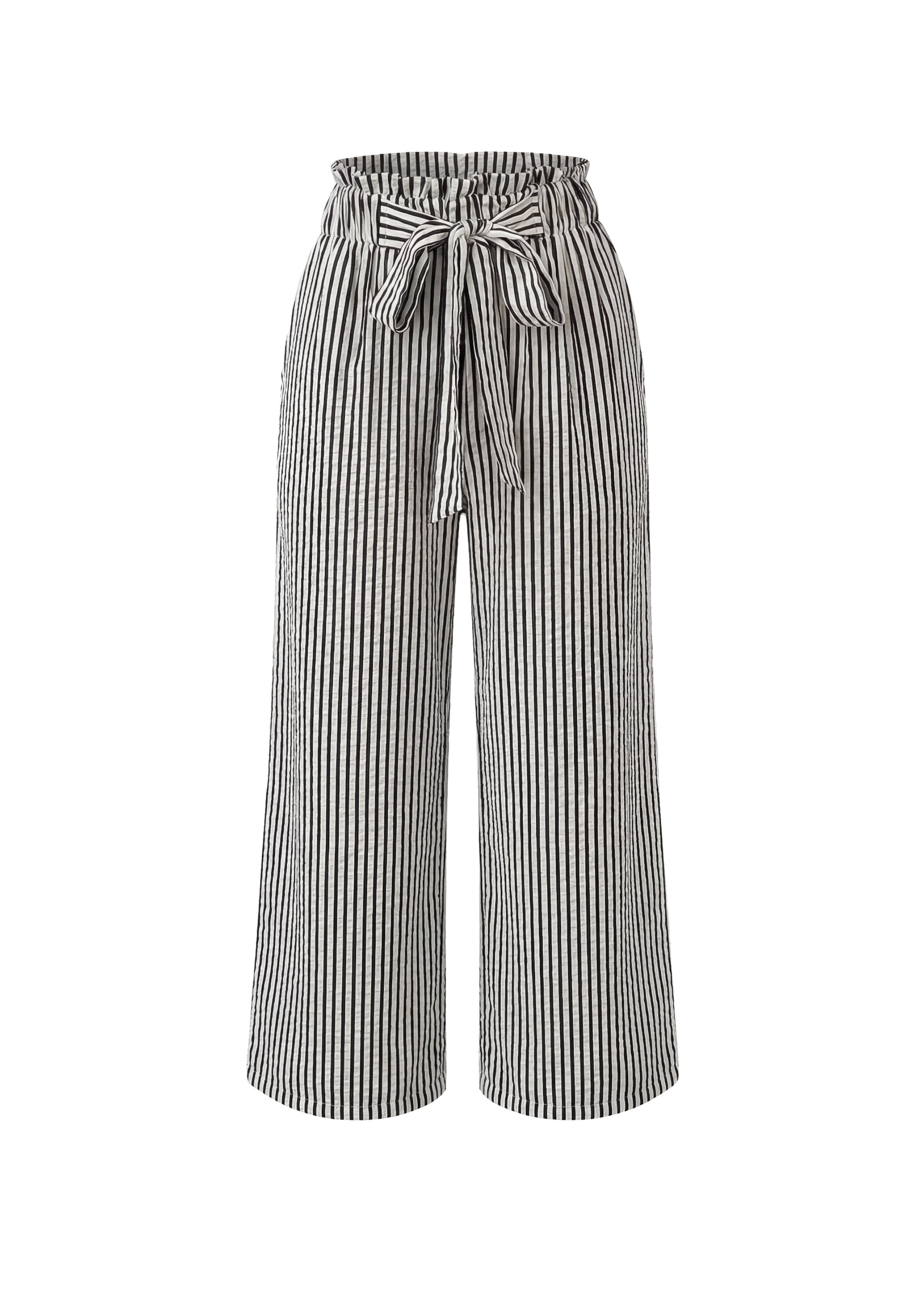 usha WHITE LABEL - Loosefit Pantalón en negro: frente