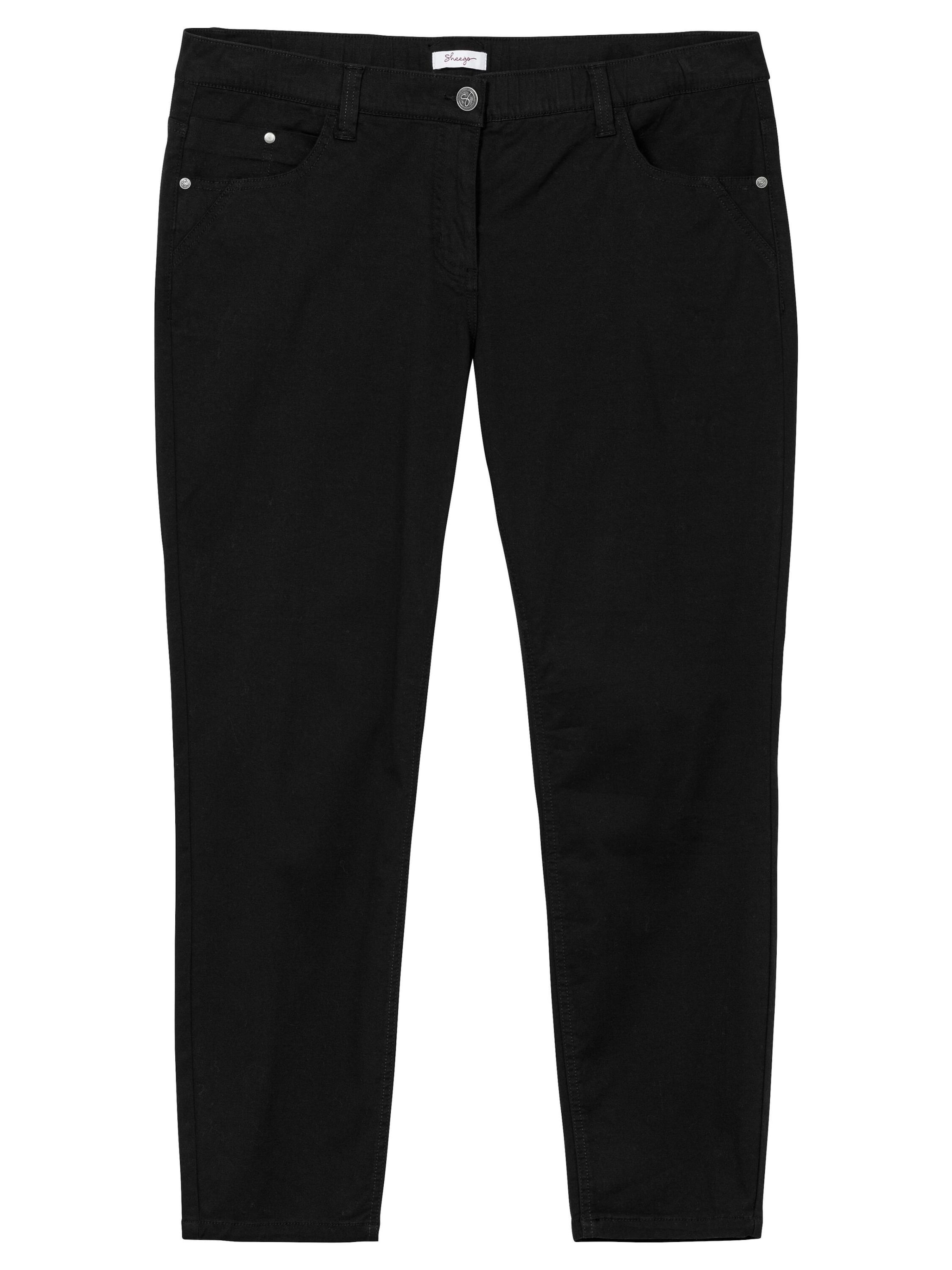 Coupe slim Jean SHEEGO en noir : devant