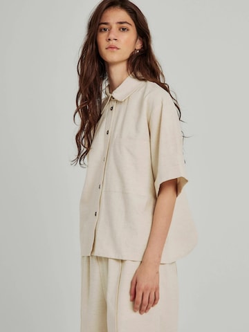 NORR Bluse 'Linea' i beige