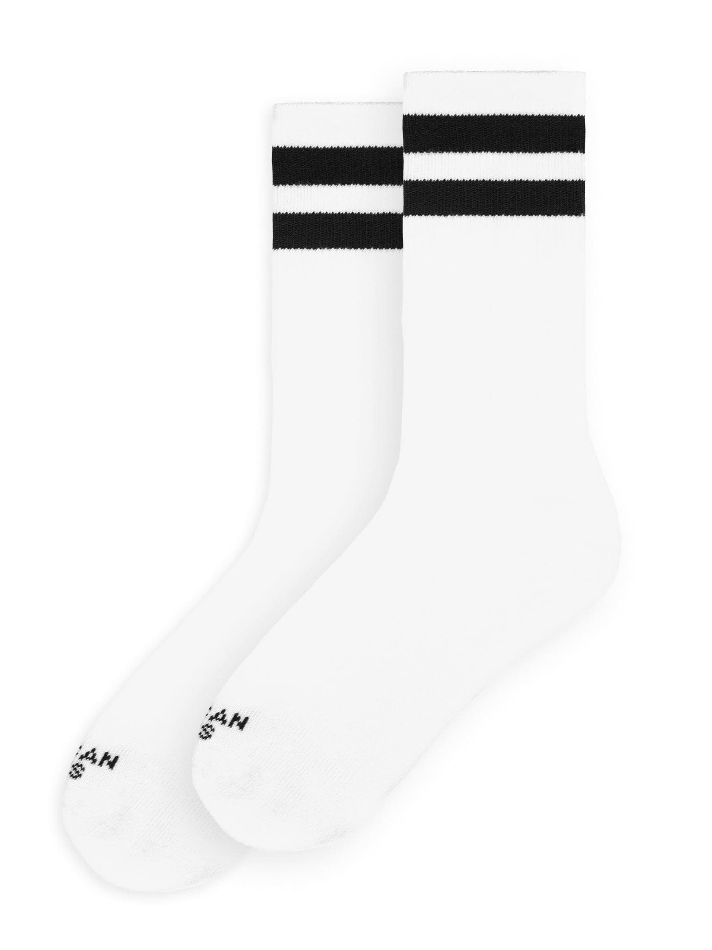 American Socks Socks 'Old School I - Mid High' in White: front
