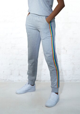 Coupe slim Pantalon LASCANA en gris : devant