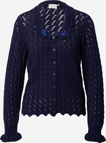 Atelier Rêve Knit Cardigan 'FANTO' in Blue: front