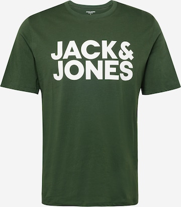 JACK & JONES Tričko – zelená: přední strana