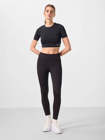 Tommy Life Skinny Legginsy 'Gamaschen' w kolorze czarny