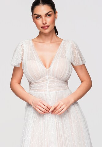 Ombre Kleid in Weiß: Vorderseite