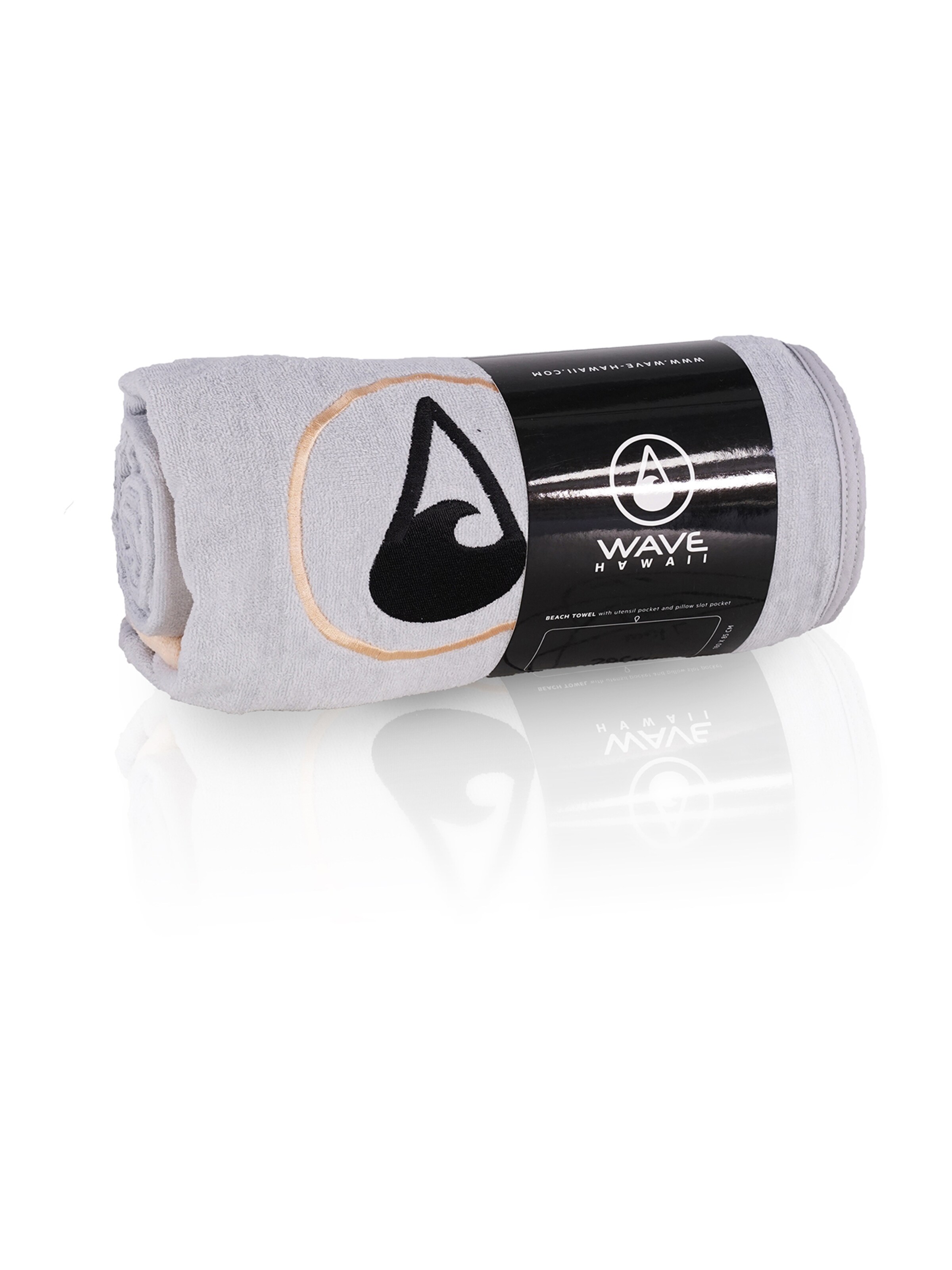 Serviette de plage ' Dos ' Wave Hawaii en gris