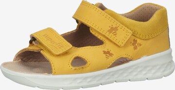 SUPERFIT Sandals & Slippers in Yellow: front