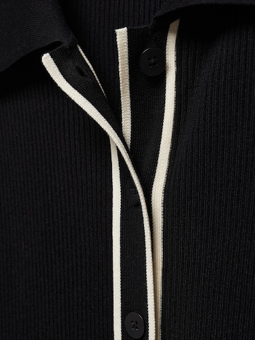 MANGO Плетена жилетка 'SHADOWIN' в черно
