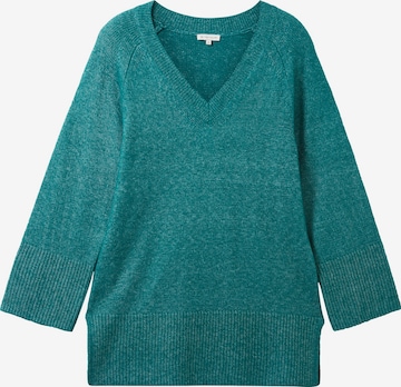 TOM TAILOR Sweater in Green: front