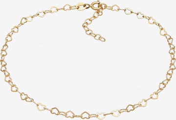 ELLI Fußschmuck Herz in Gold: Vorderseite