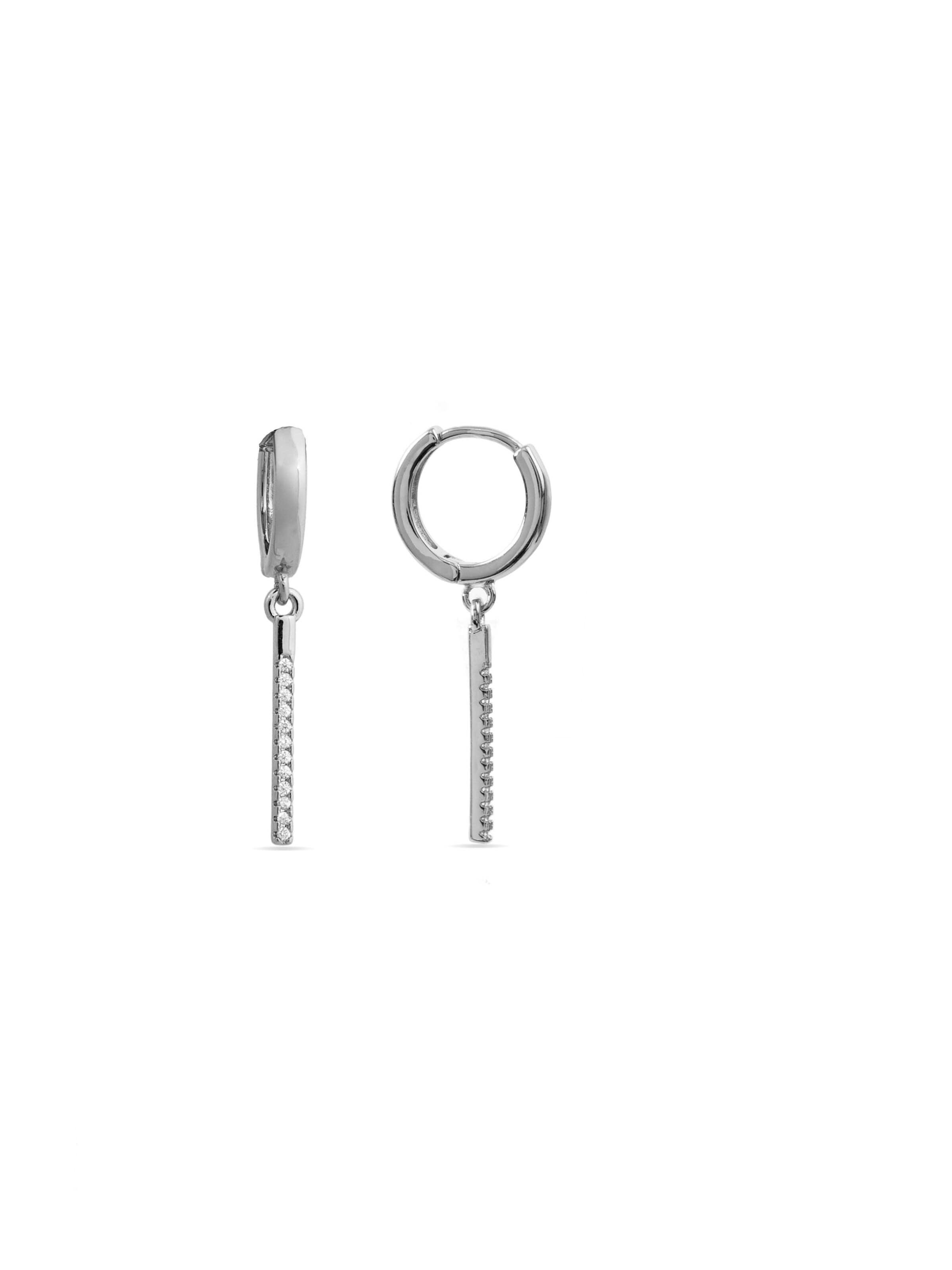 Boucles d'oreilles 'Remin' Luxenter en argent : devant
