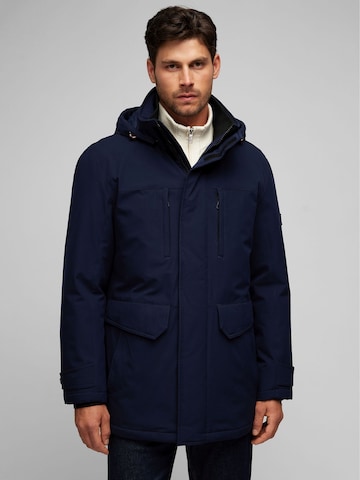 HECHTER PARIS Between-seasons parka in Blue: front