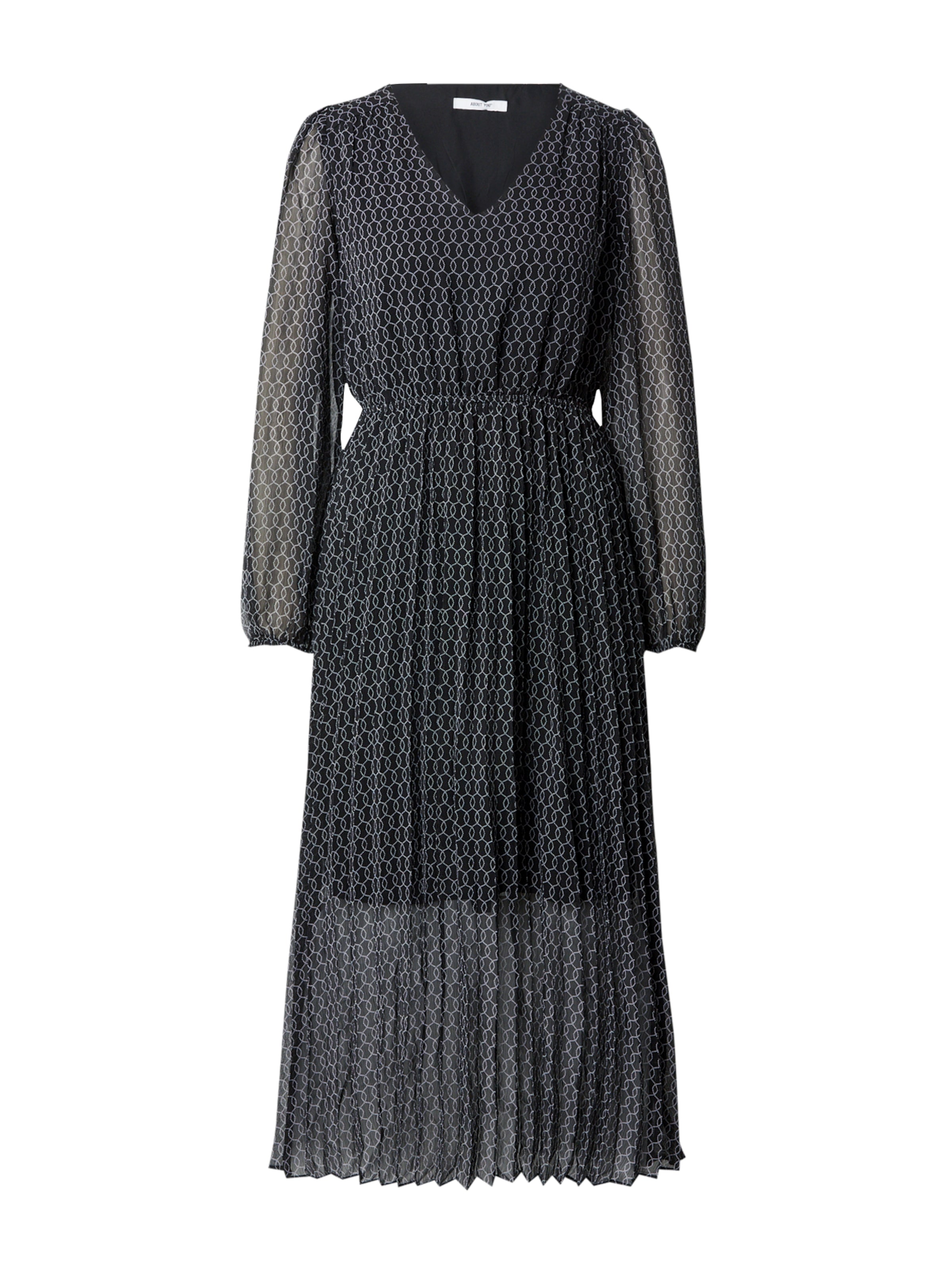 ABOUT YOU Robe 'Mieke' en noir / blanc, Vue avec produit