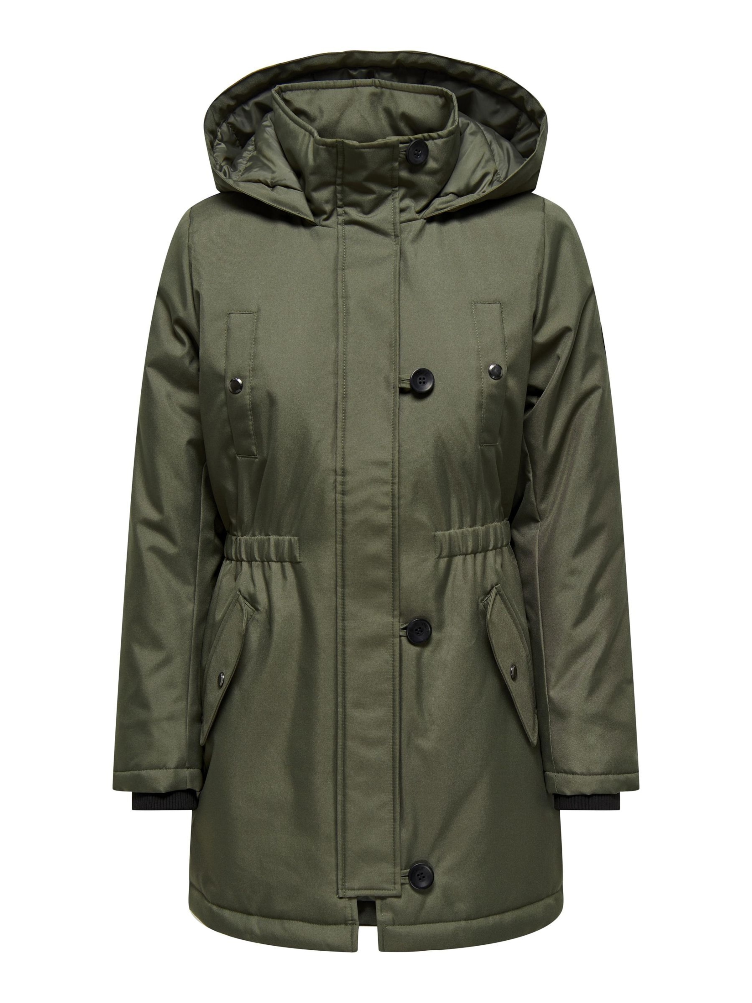 ONLY Between-seasons parka in Green: front