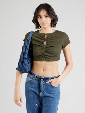 ABOUT YOU T-Shirt 'Loreen' in Grün: Vorderseite