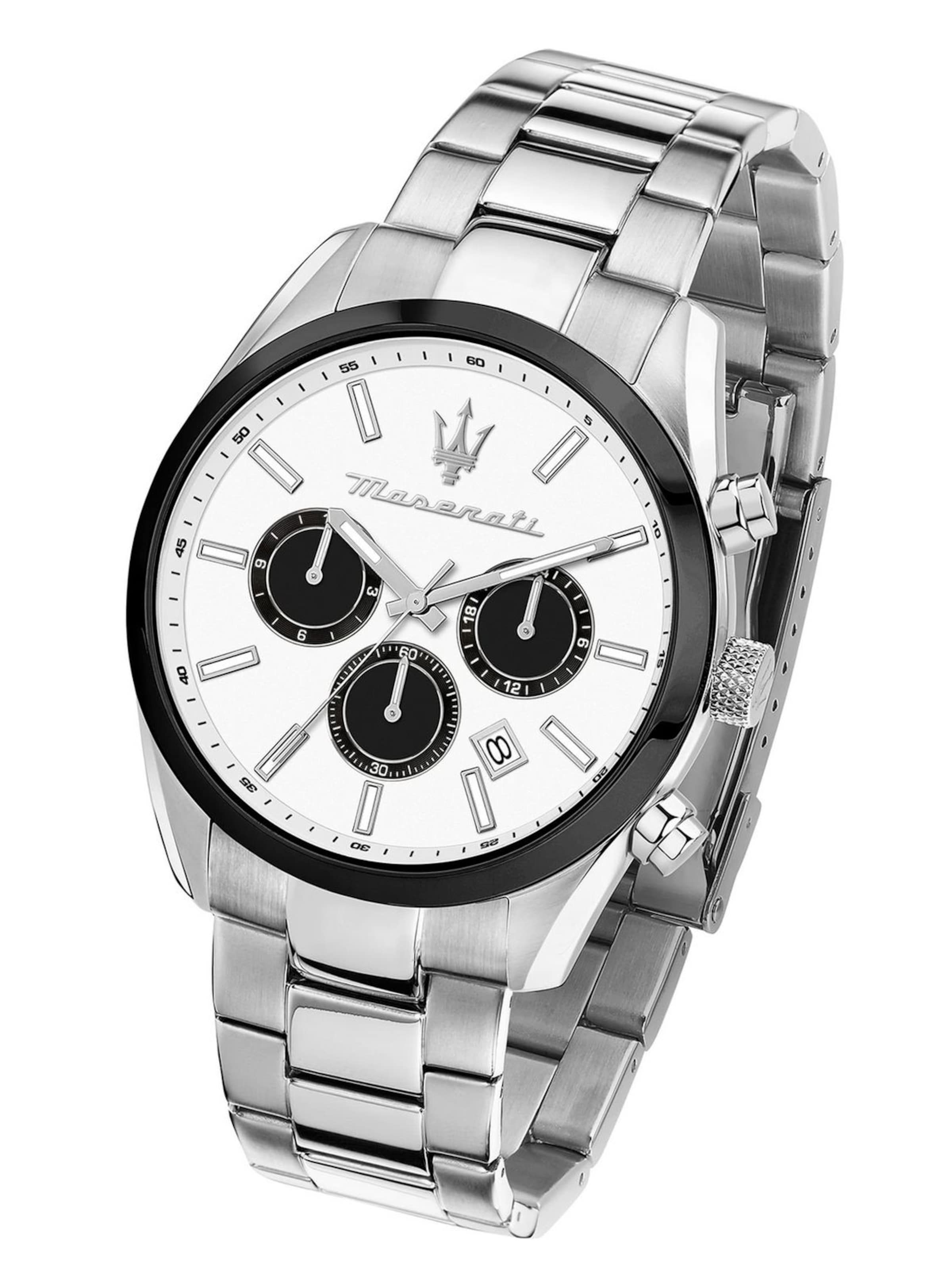 Maserati Analoog horloge in Zilver: voorkant