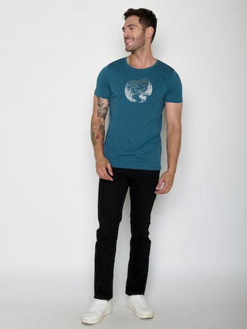 Maglietta 'Guide Moose Creek' di GREENBOMB in blu