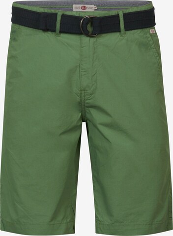 Petrol Industries Chino Pants in Green: front