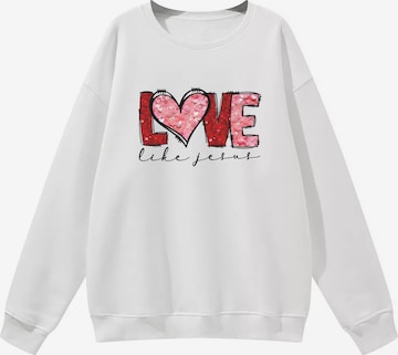 GORHEY - Sudadera en blanco: frente