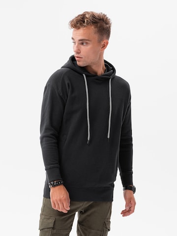 Sweat-shirt Ombre en noir : devant
