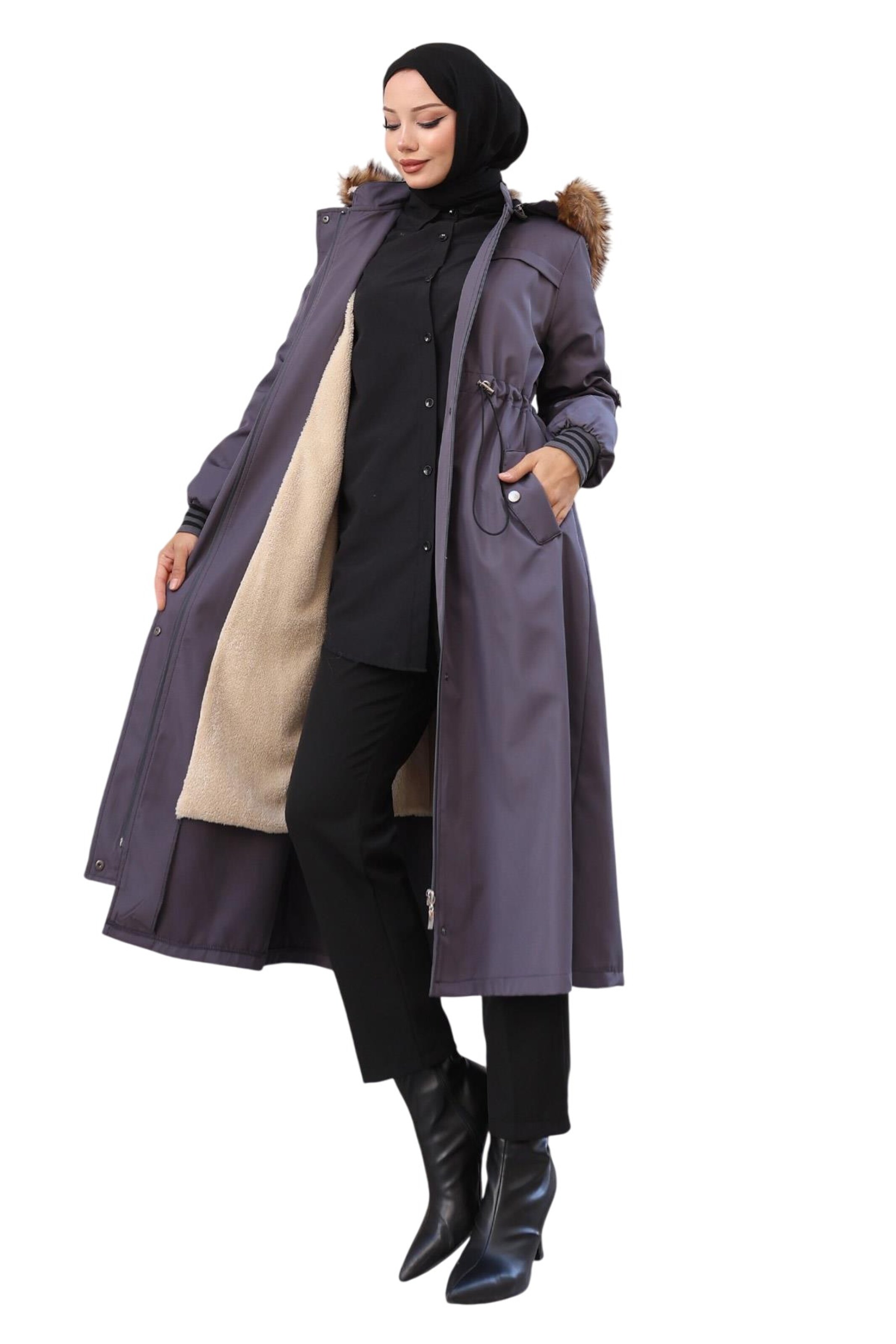 MODAMIHRAM Parka in Grau