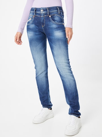 Herrlicher - Slimfit Vaquero 'Pearl' en azul: frente