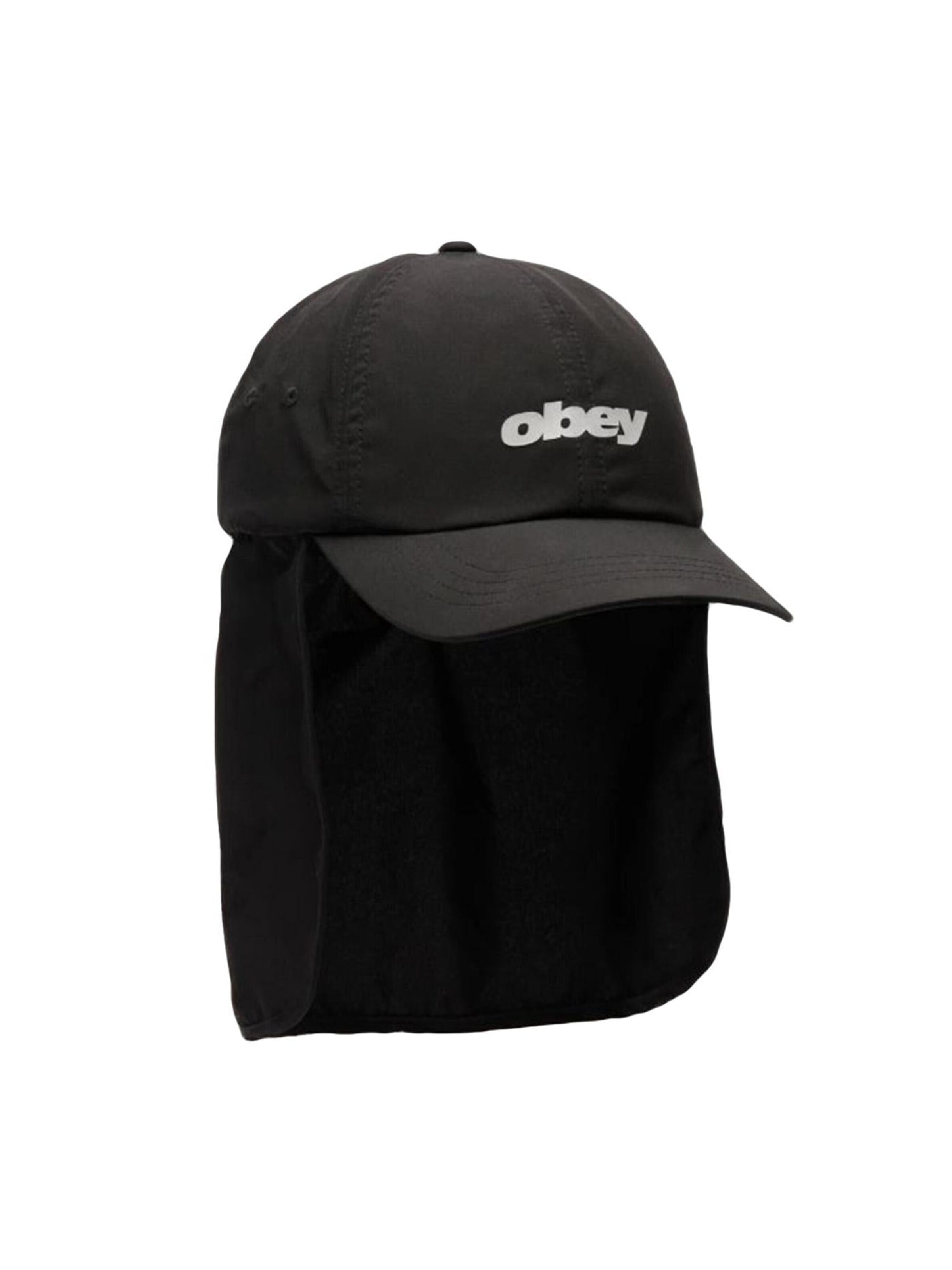 Obey Hætte 'Sahara 6 Panel Trail' i sort: forside